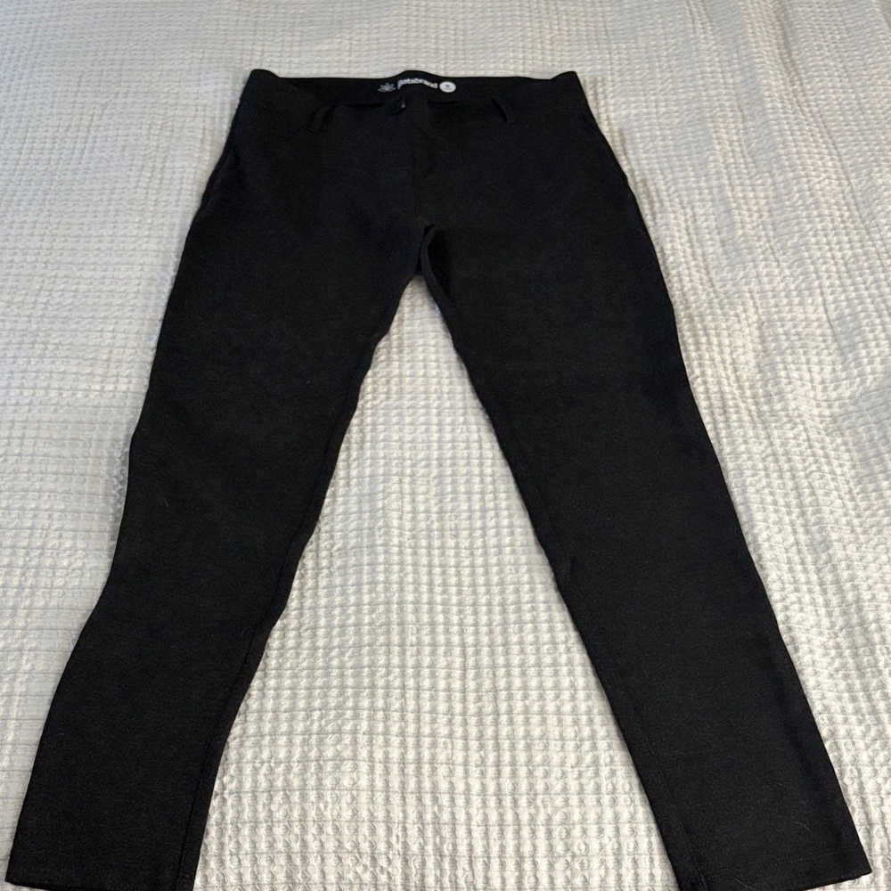 Betabrand Black Slim Knit Leggings